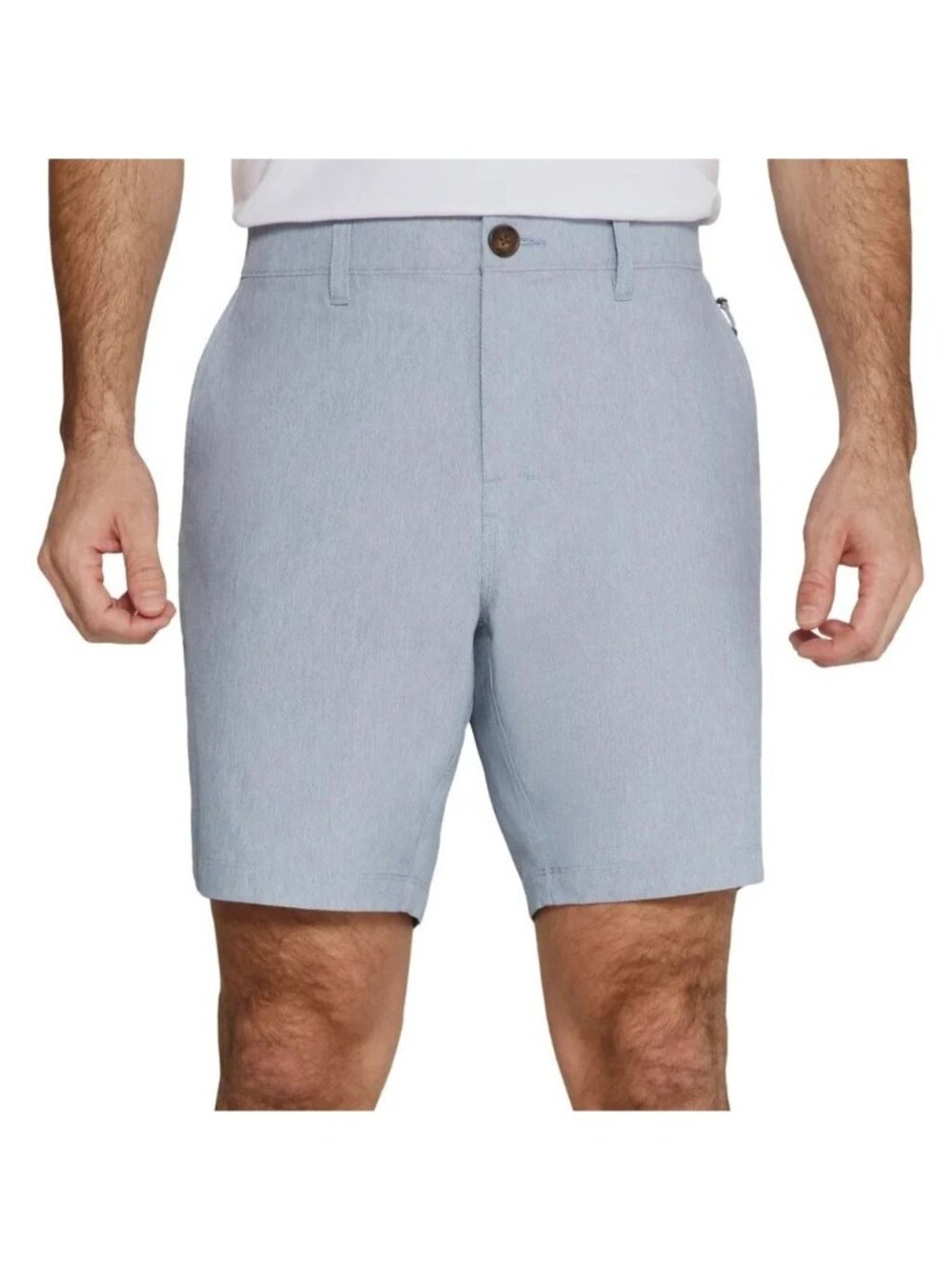 NWT Infinity Hybrid Stretch Shorts Men's 34 Blue With Elastic Waistband